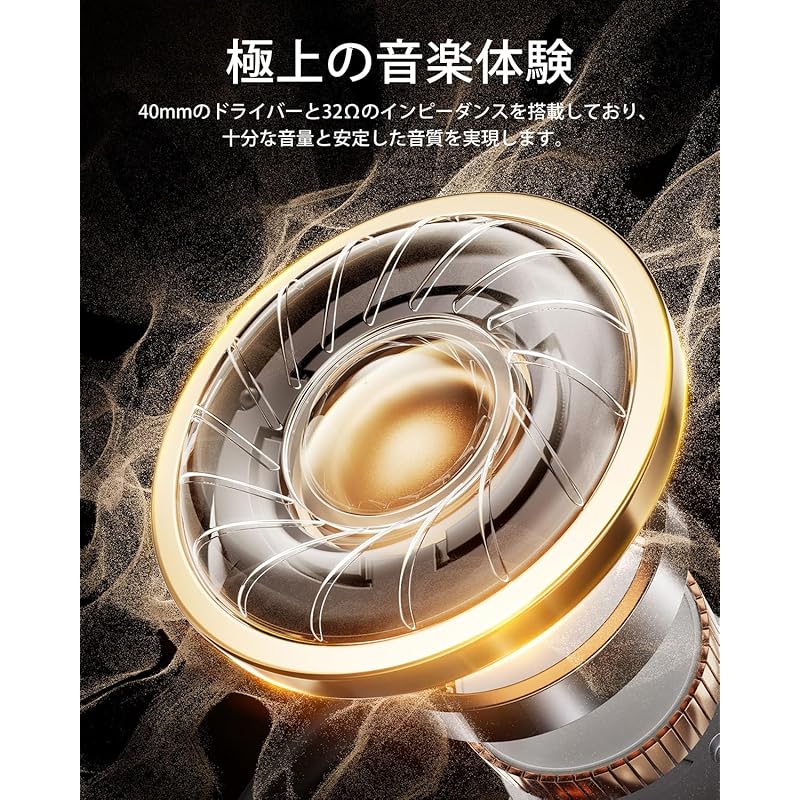 Беспроводные наушники DOQAUS Bluetooth5.3 До 90 часов непрерывного воспроизведения в нескольких точках AAC Проводное и беспроводное двойное использование Встроенный микрофон над ухом