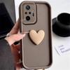 Redmi10 Note10 10pro Cute 3D Love Heart Silicone Case For Xiaomi Redmi Note 10 Pro 4g 5g 10s Women Coffee Matte Soft Back Cover