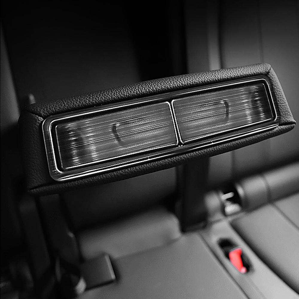 For Mercedes Benz A GLA GLB GLE GLS Class 2020 2024 2020 Car Rear Seat Armrest Water Cup Holder Button Refit Frame Cover Trim