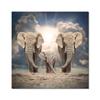 Современные постеры и принты с животными, настенная живопись на холсте, стадо африканских слонов, картины для гостиной, Декор Куадрос, безрамное