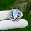 Natural Owhyee Blue Opal Gemstone Pendant 925 Sterling Silver Jewelry For Women