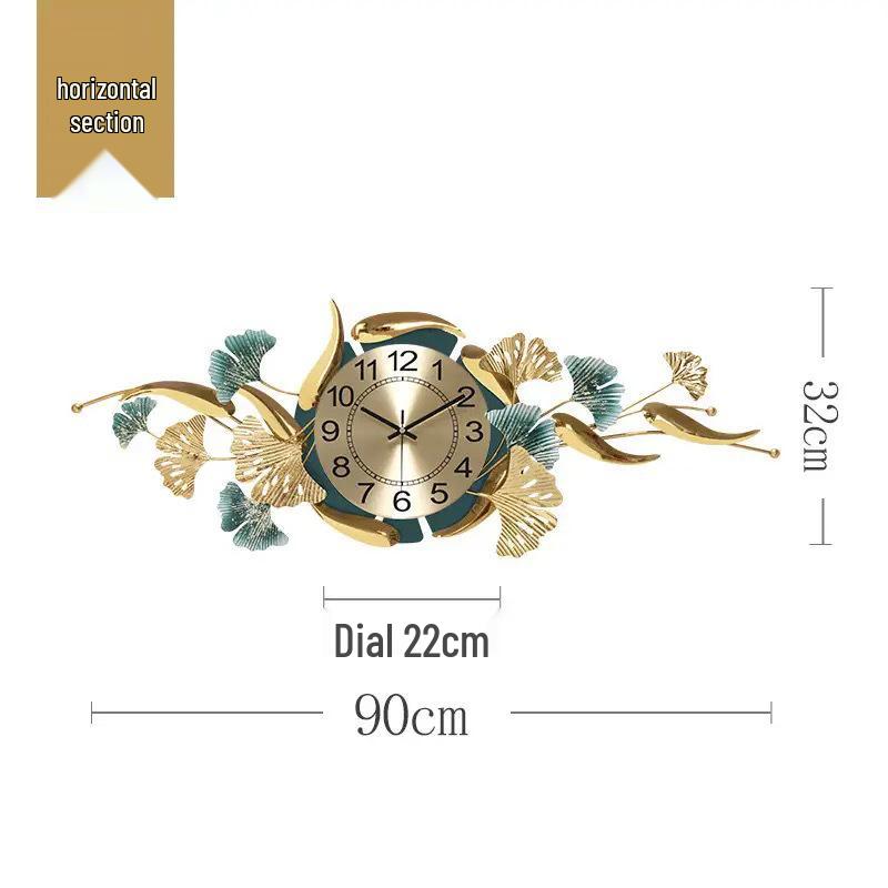 Alloy Metal Mirror Wall Clock - Creative Luxury Decor for Restaurants, Living Rooms, Hotels