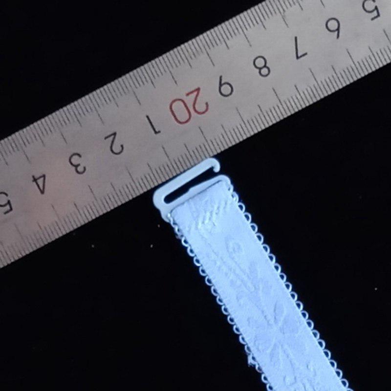 Adjustable Floral Lace Buckle Bra Straps For Women's Elastic Bra Extension Strap Clip Expander Adjust