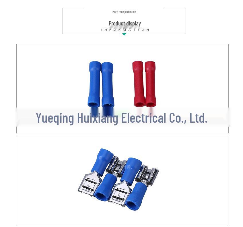 280 pcs Cold-Pressed U & O-Shaped Terminal Set: Male/Female Wire Connector Kit