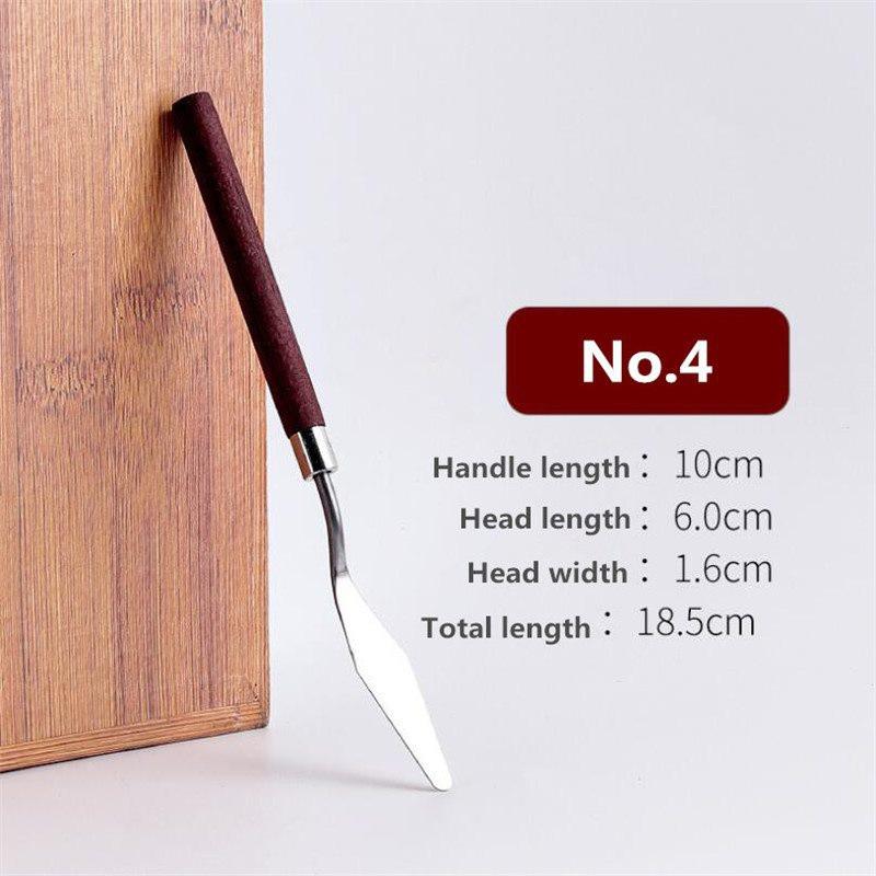7 шт./компл., ножи для рисования маслом из нержавеющей стали, ремесла художника, шпатель, мастихин, картина маслом, нож для смешивания, скребок, художественные инструменты
