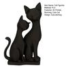 3D-печатная фигурка кошки, скульптура из переплетающихся кошек, современная статуэтка черной кошки для дома, гостиной, офисного стола, декора полки