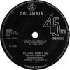 7inch Record DONALD PEERS - Please Don't Go DB8502 Columbia 1968 UK Rock Used