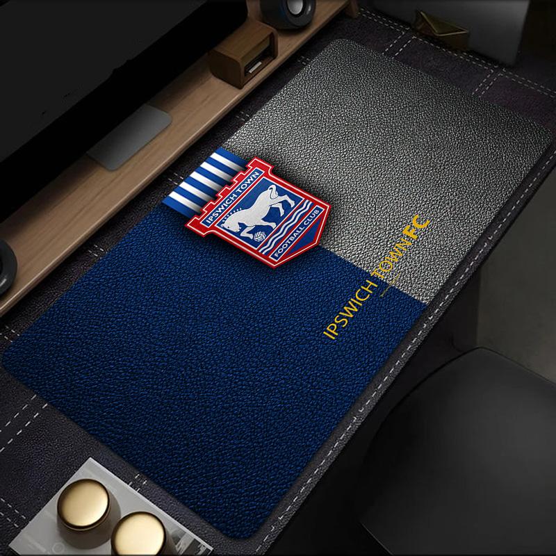 Ipswich Town Football Club Crest mouse pad, rubber base, esports desk mat, mouse pad for gamers and office use, gaming desk , easy to clean mat