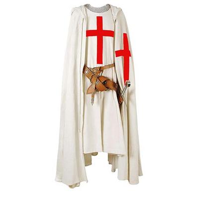 Средневековый рыцарский плащ и туника Тамплиер Кепка с капюшоном Крестоносец Плащ/туника Реконструкция Коаплей(S-6XL)