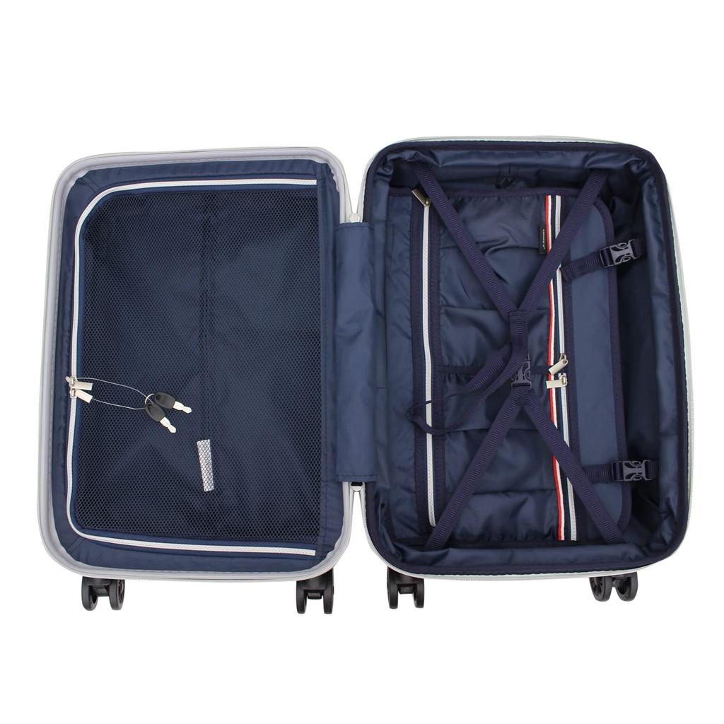 Легкий жесткий чемодан на молнии с роликами ESC2276 S Silver [Siffle] нового поколения 3,2 кг