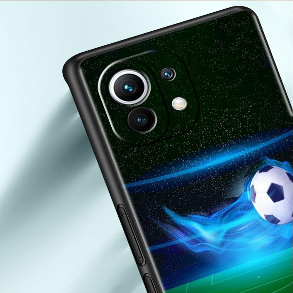 Футбольный чехол Funda для Xiaomi Mi 11 Lite 5G NE 11T Pro 10T 9T Note 10 12 12X 12S, ультрамягкий силиконовый чехол для телефона