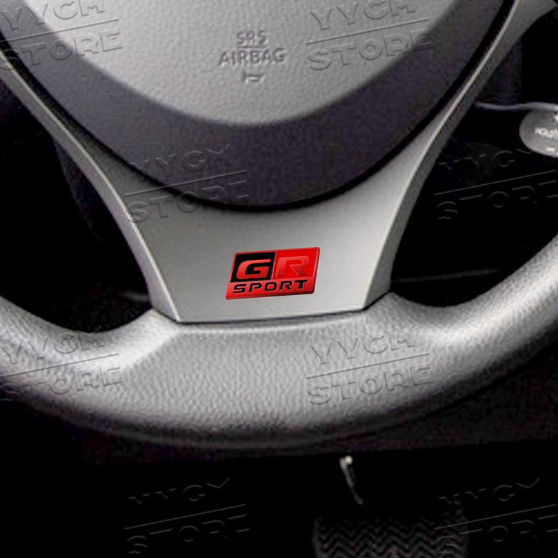 3D логотип GR Sport руль значок эмблема автомобиля для 86 CHR RAV4 Corolla Cross Hilux Yaris GR Sport наклейка аксессуары