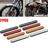 2pcs Motorcycle Modification Accessories Luminous Stickers Reflective Strips Decorative Side Reflector Reflectors