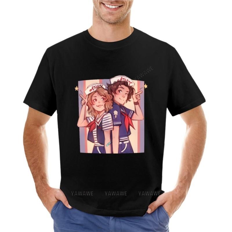 Scoops Ahoy T-Shirt Anime t-shirt Tee shirt Short sleeve sweat shirts men teenagers black t-sh