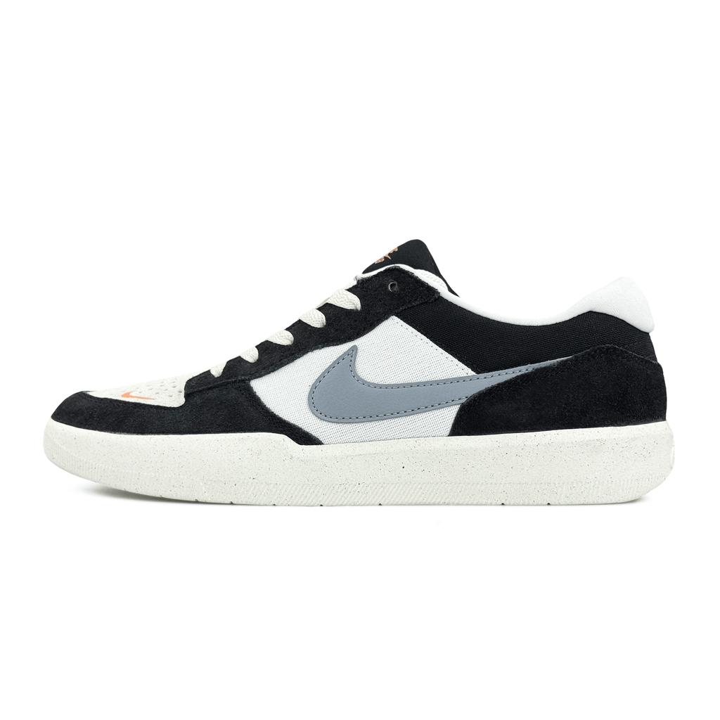 Nike SB Force 58 Cushioning Abrasion Resistant Low top Skateboard Shoes Men's Black White DV5477-012(Team1324-LD)