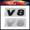3D Premium ABS V8 for Car Fender Trunk Rear Bonnet Decal Emblem Badge Sticker