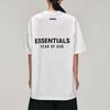 Fear of God Essentials Классическая футболка Ярко-белая Мужские Топы 125AS254192F