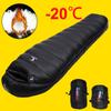 Outdoor Camping White Duck Down Sleeping Bag Ultralight Winter Autumn Adult Sleeping Bag Suitable For Travel, Hiking, Camping