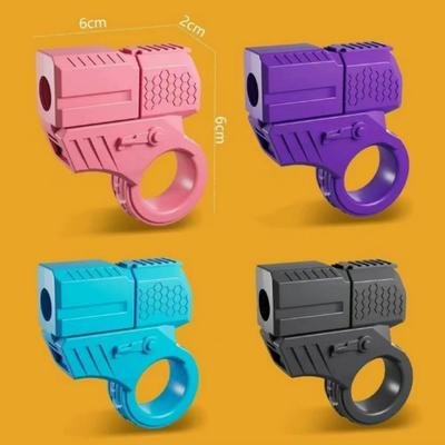 Новый Мини-пистолет с выбросом гильз, может запускать, декомпрессионный, EDC, кольцо для пальца, пистолет, спиннер-непоседа, трещотка, игрушка для снятия стресса и тревоги, пистолеты