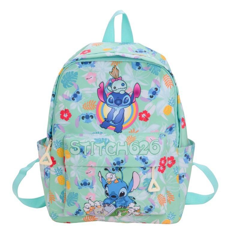 Детский рюкзак с гитарой, цветком, листом, ананасом, мультяшным узором