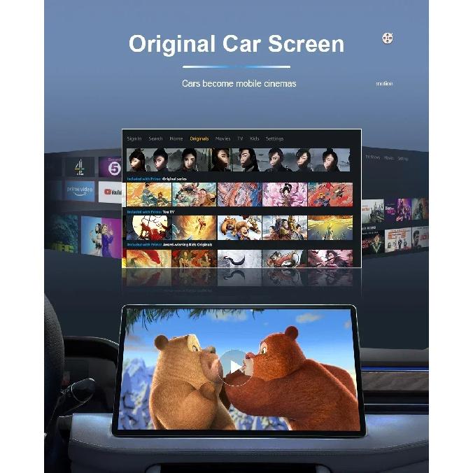 Проводной в Беспроводной Carplay Android Auto 2-в-1 Беспроводной Адаптер Беспроводной Адаптер Carplay для Штатной Автомагнитолы с USB Plug and Play