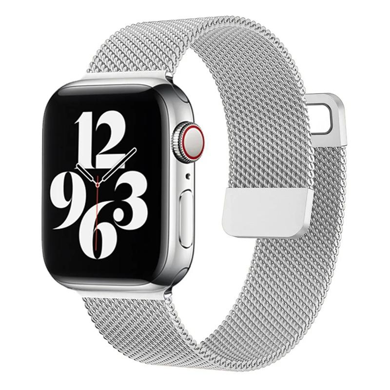 Миланская петля для Apple Watch Band 44 мм, 40 мм, 45 мм, 41 мм, 38 мм, 42 мм, 49 мм, 45 мм, браслет-ремень iWatch Series 9, 8, 7, 6 SE 5 Ultra 2, ремешок