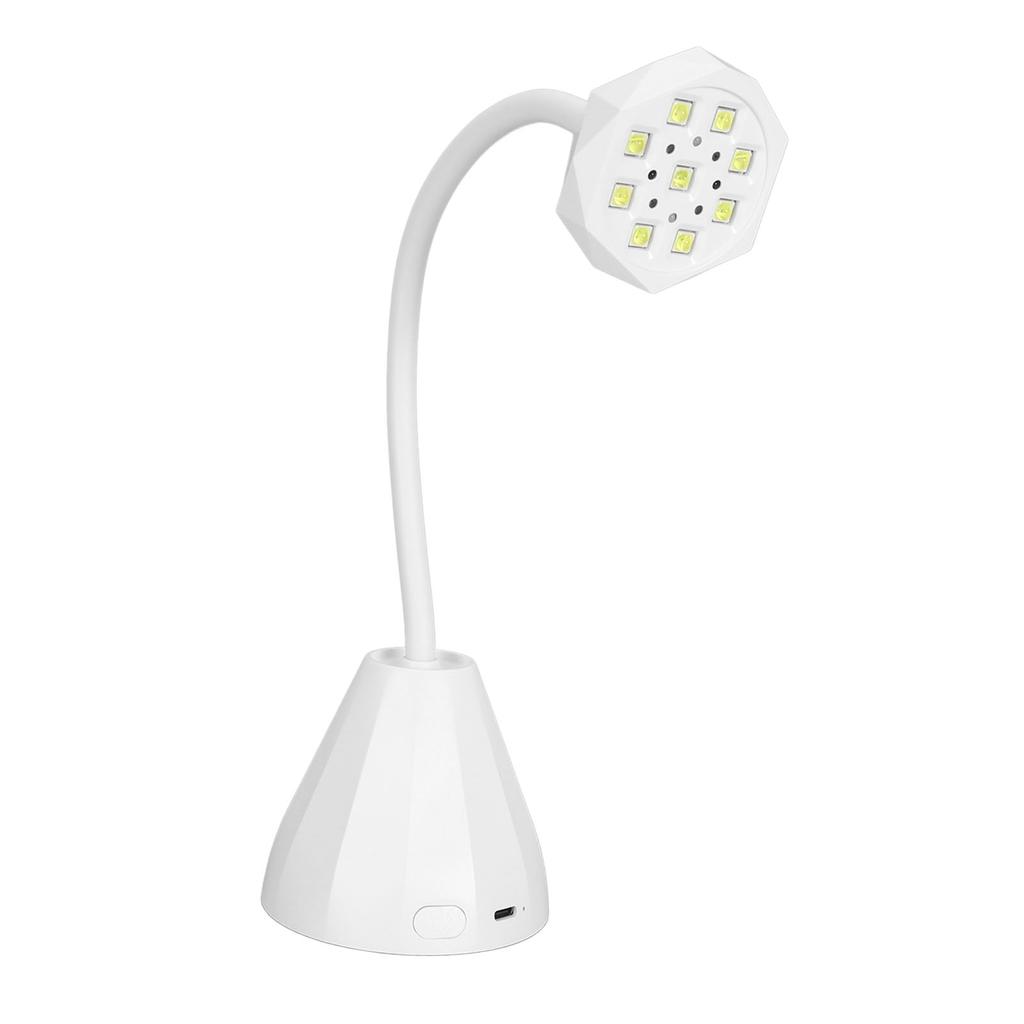 Лампа для ногтей на гибкой стойке, 27 Вт, с 9 чипами лампы, гибкая перезаряжаемая УФ-гелевая сушилка для ногтей, лампа на гибкой стойке