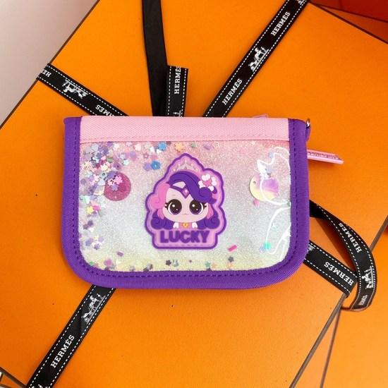 Haute Anjou Girls' Catch Nipping Strap Wallet, a popular character in Korea