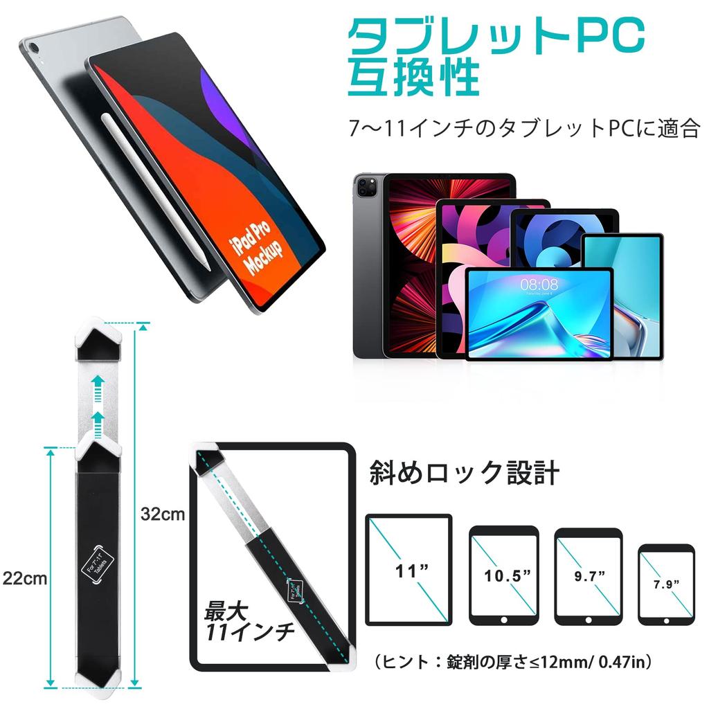 Планшет Woleyi Монитор безопасности iPad Настольная Вертикальная Подставка из Алюминиевого Сплава с Замком Безопасности и Настольным Креплением Совместимый Японская Инструкция