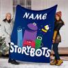 Customizable Ask the StoryBots Throw Blanket – Personalized Name, All-Season Cozy Snug Blanket, Machine Washable, Personalized Blanket