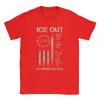 Unisex's T-Shirts Ice Out No HuUnisex is Illegal US Flag Funny Pure Cotton Tee Shirt Short Sleeve  T Shirt O Neck Clothing Summer