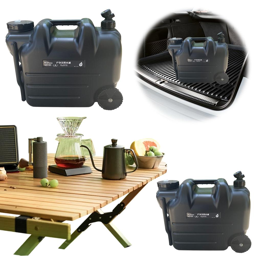 28 л портативный автомобильный контейнер для хранения воды с краном и колесами, автомобильный контейнер для хранения питьевой воды, кувшин для воды для кемпинга и барбекю на открытом воздухе