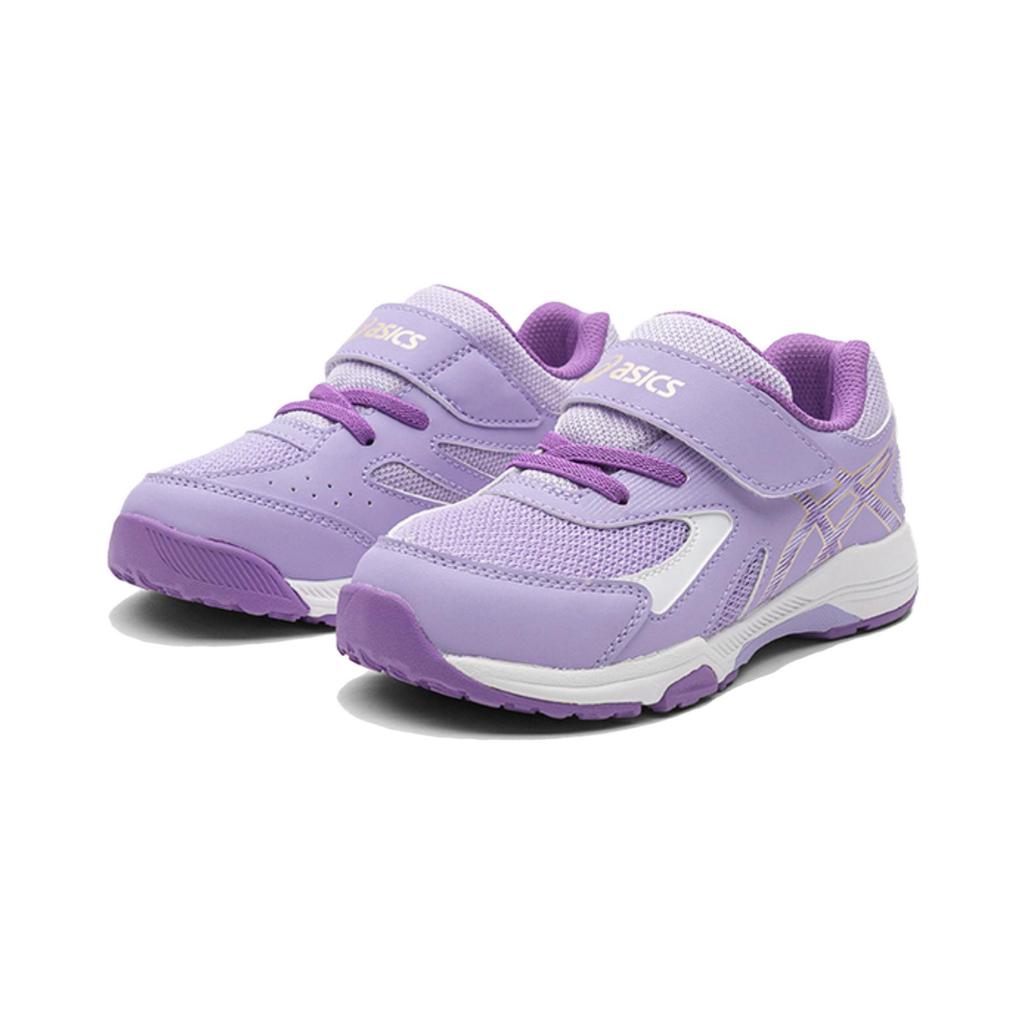 Asics Lazerbeam Kc-Mg Липучка Удобные Простые Амортизация Низкий Верх Детские Кроссовки для Бега Детские Кроссовки для Бега Фиолетовый 1154A158-500