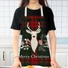 Linen Merry Christmas Apron Christmas Decorations for Home Kitchen Accessories 2024 Christmas Natal Navidad 2025 New Year Gifts 
