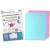 Colorful Magic Plastic Pastel Theme (3 Sheets + 30 Drawings) Creative Modeling Diy Fabrications