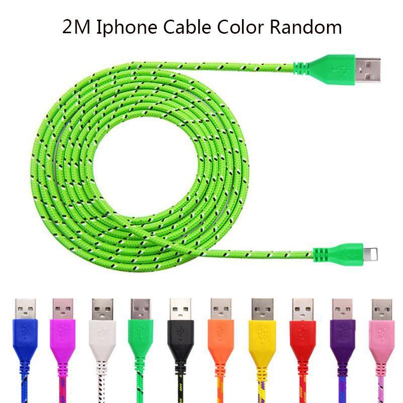 1м 2м 3м Нейлоновый плетеный Micro USB кабель-зарядка для Android iPhone телефона мобильного