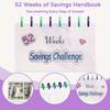 1pc 52 Week Money Saving Challenge Binder Reusable Budget Binder Storage Challenge Book High-Quality Durable Toy