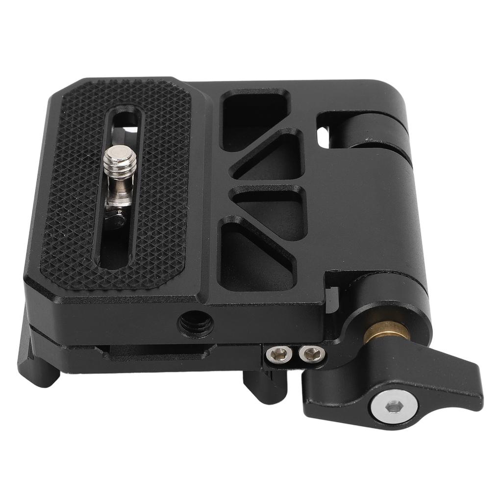 Quick Release Plate 14 and 38 Inch Screw Thread Universal Foldable Mount Adapter for Camera