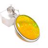 Натуральный желтый триплет опал 925 стерлинговое серебро ювелирный кулон 1,81" l0s18