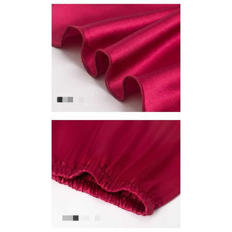 Wenhuai Ice Silk Sleepwear Women's Summer Strap Shorts Home Clothes Lace Splicing Set