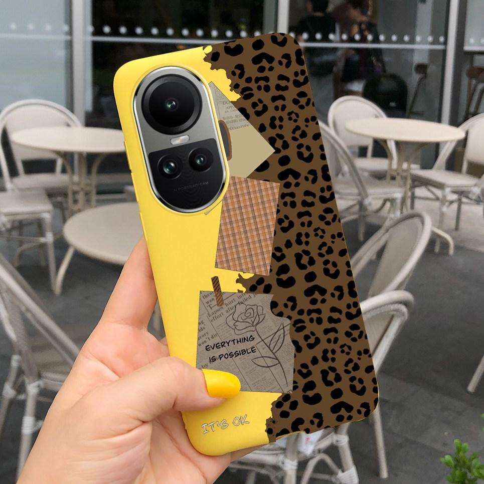 Case For Oppo Reno10 Pro Global Version Cover Bumper For Reno 10 10Pro 5G CPH2531 CPH2525 Soft TPU Capa With Cartoon Print Etui