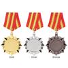 Золотая/серебряная/бронзовая медаль 5 см, наградные медали с шейной лентой, награды для студентов, металлические медали победителя для конкурса талантов