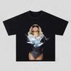 Унисекс графическая футболка Beyonc Renaissance Tour Унисекс Футуристичная сценическая хлопковая футболка с коротким рукавом Streetwear
