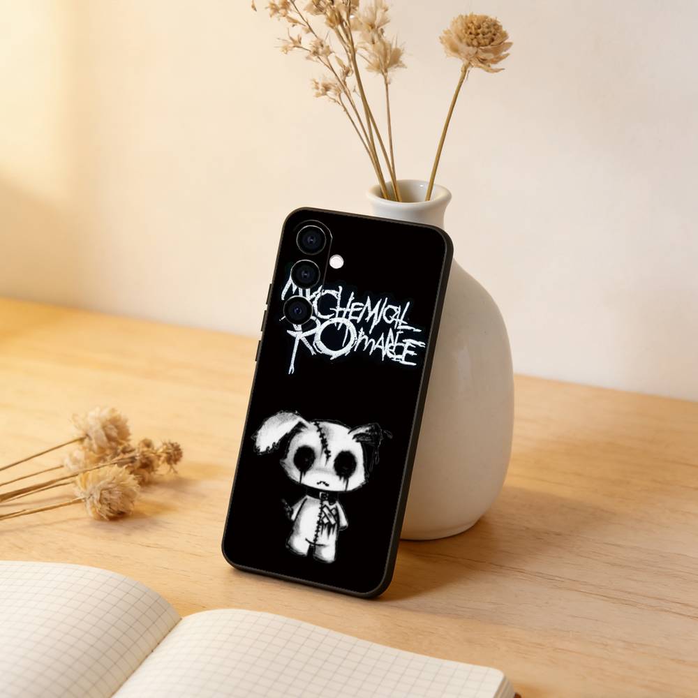 Чехол для телефона My C-Chemical Romance Band Черный Силиконовый Мягкий Для Samsung Galaxy A73,A72,A71,A70,A53,A52,A51