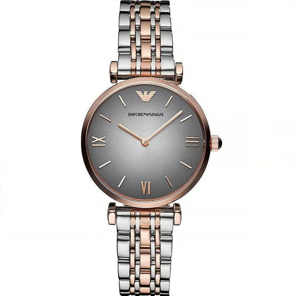 Emporio Armani AR1725 Ladies Watch Gianni T-Bar Two Tone