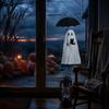 Party Atmosphere Supplies Halloween Witch/Ghost Window Clings, Removable Static Glass Stickers, Waterproof PVC Decals, Spooky Home Decor Decorative