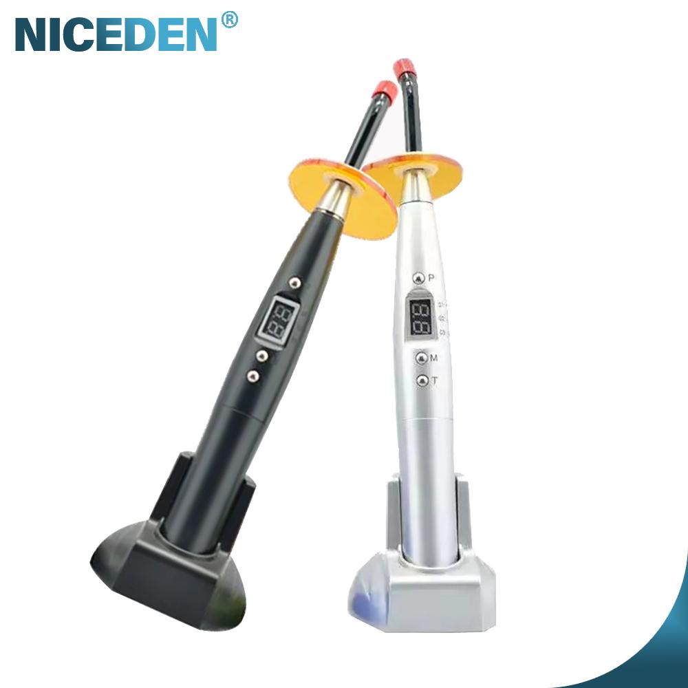 Niceden Беспроводная цветная металлическая светодиодная лампа для отверждения, беспроводная светодиодная лампа для отверждения, 2200 мАч, светодиодная лампа для отверждения