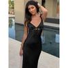 Summer Pink V Neck Slip Dress With Ties For Casual And Party Wear