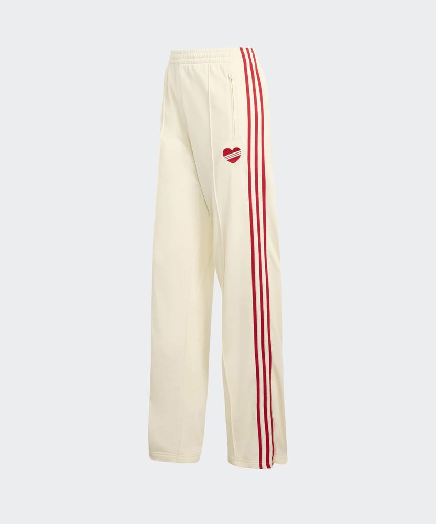 adidas Свободные спортивные штаны Firebird - Кремово-белые:Красный / Kq8056