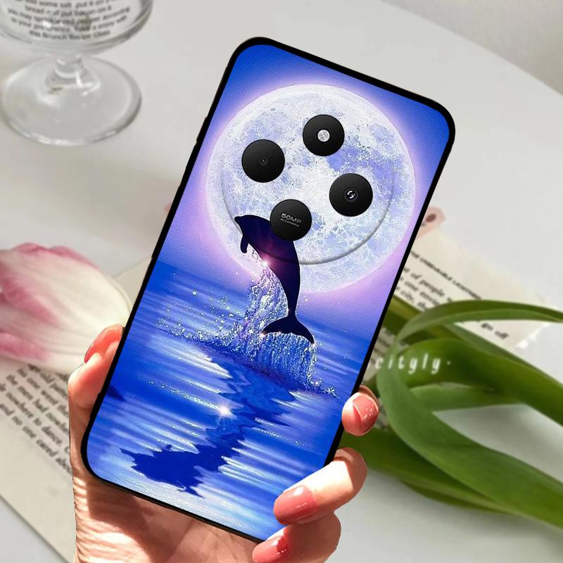 For Redmi 14R 5G Case 14 R Shockproof Silicone TPU Balck Matte Phone Cover For Xiaomi Poco C75 4G C 75 Protective Bumper Fundas